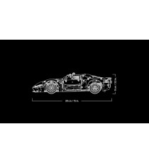 Lego Technic - Ford GT 2022 - Lego 42154 Supercar in Scala 1:12 con Dettagli Originali Anni 18+ 1468pz