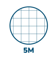 Blocco Colours - A5 - 150 x 210mm - 60 gr - 60 fogli - 5mm - Pigna