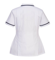 Camice da donna - maniche corte - elasticizzato - taglia M - bianco - Portwest