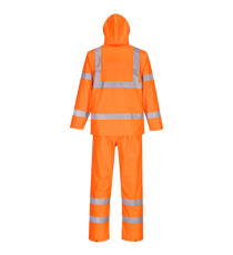 Completo antipioggia HiVi - ripiegabile - impermeabile - XL - arancione fluo - Portwest
