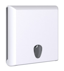 Dispenser asciugamani EColored piegati a Z/C - 29 x 10,5 x 30,5 cm - adamello white - Mar Plast