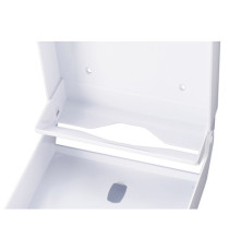 Dispenser asciugamani piegati C/Z/M/V Basica - 27,8 x 12,8 x 38 cm - bianco/grigio - Medial