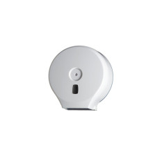 Dispenser carta igienica Basica rotolo Mini Jumbo - 28,2 x 12 x 29,4 cm - rotolo diametro 23 cm - bianco - Medial