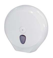 Dispenser carta igienica Plus rotolo Mini Jumbo - 27,3 x 12,8 x 27 cm - rotolo diametro 23 cm - bianco - Mar Plast
