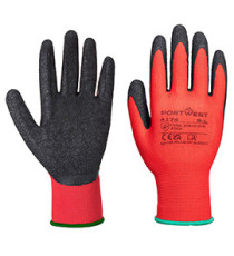 Guanti A174 Flex Grip - lattice - XL - rosso/nero - Portwest