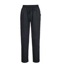 Pantaloni cuoco MeshAir Pro - taglia XL - nero - Portwest