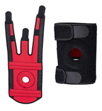 Supporto per ginocchio a rotula aperta - taglia unica - nero - Portwest