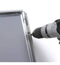 Cornice a scatto - angoli smussato - A4 - profilo 2,5 cm - Showdown