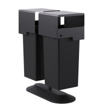 Portarifiuti MODULA - da terra - coperto - con contenitore - doppio - 41,5 x 90 x 107,5 cm - 73+73 L - antracite - Stilc