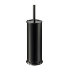 Portascopino Vic - diametro 9,5 cm - altezza 27 cm - acciaio inox - nero satinato - Perfetto