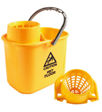 Secchio Polar - con strizzatore - 15 L - giallo - PerfettoFactory