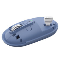 Mouse - ultrasottile - wireless - ricaricabile - Blu - Trust