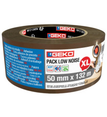 Nastro adesivo - 5 cm x 132 m - PP - silenzioso - avana - Geko
