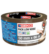 Nastro adesivo - 5 cm x 66 m - PP - silenzioso - avana - Geko