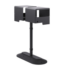 Portarifiuti MODULA - da terra - coperto - con reggisacco - doppio - 35 x 85 x 107,5 cm - 90+90 L - antracite - Stilcasa