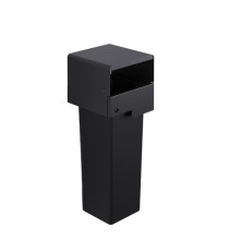 Portarifiuti MODULA - murale - coperto - con contenitore - 35 x 35 x 91 cm - 53 L - antracite - Stilcasa