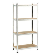 Scaffale in metallo e MFD - 4 ripiani - X-Robust