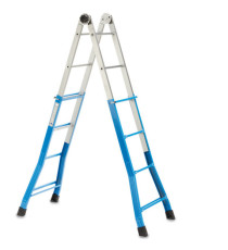 Scala telescopica Everest - 4+4 gradini - acciaio - X-Robust