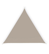 Tenda a vela triangolare ombreggiante - 3,6 x 3,6 x 3,6 m - PL - tortora - X-Robust