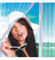 Zanzariera a calamita - 230 x 120 cm - bianco - X-Robust