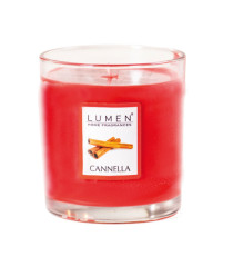 Candela in bicchiere - cannella - Lumen