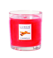 Candela in bicchiere - cannella - Lumen