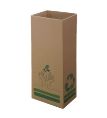 Contenitore gettacarte Cardbob - 30 x 20 x 70 cm - 42 L - cartone - avana - Medial