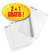 Lavagna adesiva Meeting Chart - bianco - Post-It - Promo pack 2+1 pezzi