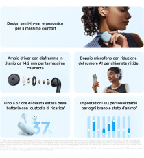 Auricolari Xiaomi Redmi Buds 8 Active black Bluetooth 5.4 True Wireless Stereo (TWS) In-ear Musica e Chiamate Bluetooth IPX4