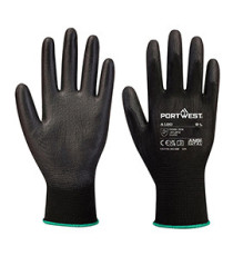 Guanti A195 touch - palmo in PU - L - nero - Portwest