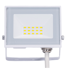 Faro led 10W bianco 900 lumen luce naturale 4000K, ultrasottile IP65 Dimensioni: L103xW77xH27mm Serie 07