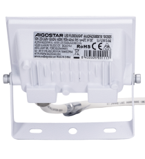 Faro led 10W bianco 900 lumen luce naturale 4000K, ultrasottile IP65 Dimensioni: L103xW77xH27mm Serie 07