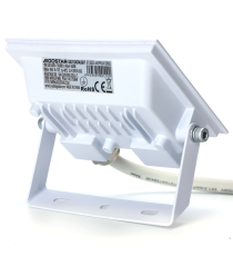 Faro led 10W bianco 900 lumen luce fredda 6500K, ultrasottile IP65 Dimensioni: L103xW77xH27mm Serie 07