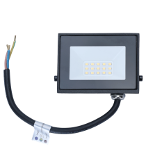 Faro led 10W nero 900 lumen luce fredda 6500K, ultrasottile IP65 Dimensioni: L103xW77xH27mm Serie 07