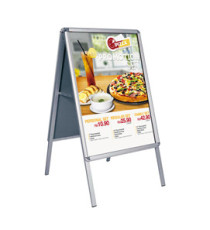 Cavalletto bifacciale - cornici a scatto - 70 x 100 cm