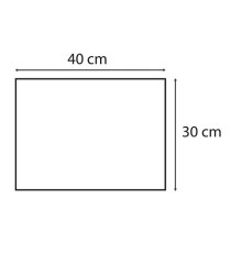 Tovaglietta idrorepellente - 30 x 40 cm - spunbond - bianco - Pro Nappe - conf. 100 pezzi