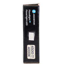 Faro led 50W nero 4500 lumen luce naturale 4000K, ultrasottile IP65 Dimensioni: L180xW118xH27mm Serie 07