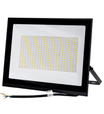 Faro led 200W nero 18000 lumen luce naturale 4000K, ultrasottile IP65 Dimensioni: L348xW256xH30mm Serie 07