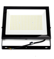 Faro led 200W nero 18000 lumen luce naturale 4000K, ultrasottile IP65 Dimensioni: L348xW256xH30mm Serie 07