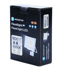 Faro led 20W con sensore bianco 1800 lumen luce naturale 4000K IP65 L111xW147xH52mm Serie 07 sens crepuscolare e movimento