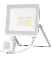Faro led 30W con sensore bianco 2700 lumen luce naturale 4000K IP65 L142xW172xH52mm Serie 07 sens crepuscolare e movimento
