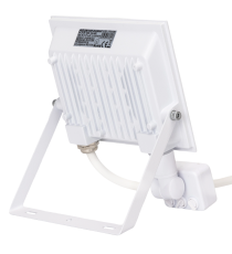 Faro led 30W con sensore bianco 2700 lumen luce naturale 4000K IP65 L142xW172xH52mm Serie 07 sens crepuscolare e movimento