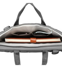 Borsa porta notebook Vacallo 16 - PET - grigio chiaro - SWISS Digital DESIGN