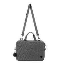 Borsa porta notebook Vacallo 16 - PET - grigio chiaro - SWISS Digital DESIGN