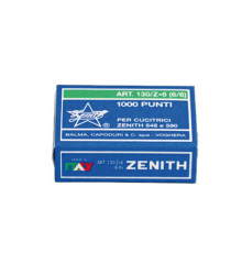 Punti 130/Z6 - 6/6 - acciaio zincato - metallo - Zenith - conf. 1000 punti