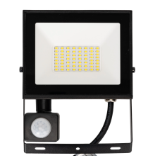 Faro led 30W con sensore, nero 2700 lumen luce fredda 6500K IP65 L142xW172xH52mm Serie 07 sens crepuscolare e movimento