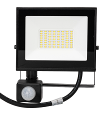 Faro led 30W con sensore, nero 2700 lumen luce fredda 6500K IP65 L142xW172xH52mm Serie 07 sens crepuscolare e movimento