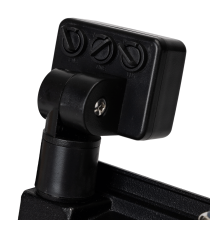 Faro led 50W con sensore, nero 4500 lumen luce naturale 4000K IP65 L180xW185xH52mm Serie 07 sens crepuscolare e movimento