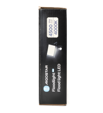 Faro led 50W con sensore, nero 4500 lumen luce naturale 4000K IP65 L180xW185xH52mm Serie 07 sens crepuscolare e movimento