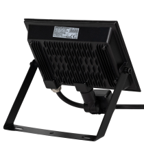 Faro led 50W con sensore, nero 4500 lumen luce fredda 6500K IP65 L180xW185xH52mm Serie 07 sens crepuscolare e movimento